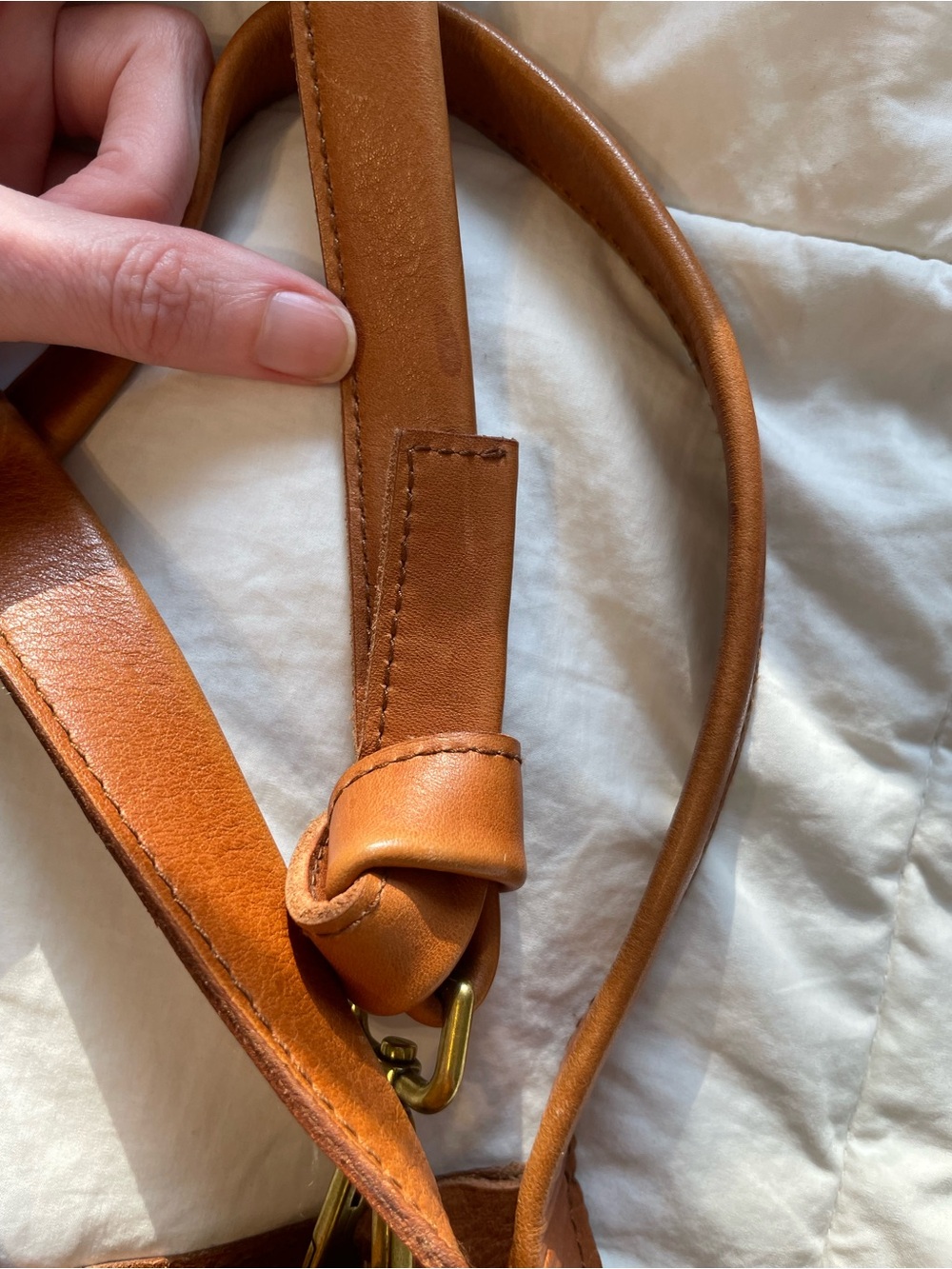 Madewell Sydney crossbody bag purse leather brown - Picture 3 of 8